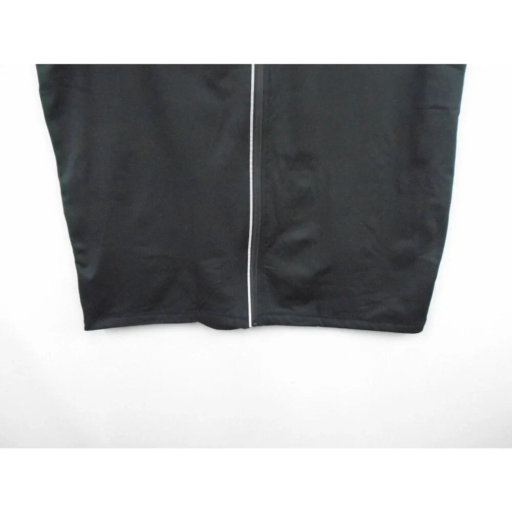 True Religion Mens Front Full Zip Performance Vest Black Size L Large Athletic